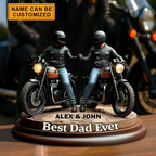 Old Biker Dad - Personalized Biker Acrylic Plaque