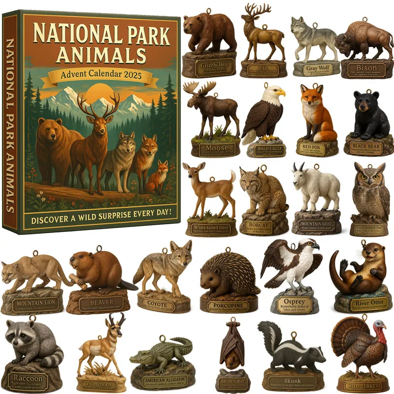 🔥LAST DAY 50% OFF - 🦌🌲 National Park Animals Advent Calendar 2025