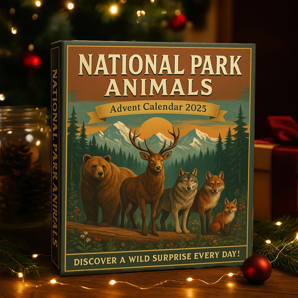 🔥LAST DAY 50% OFF - 🦌🌲 National Park Animals Advent Calendar 2025