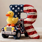 Adventure Initial Letter Pillow – Personalized Gifts For Off-Road Lovers