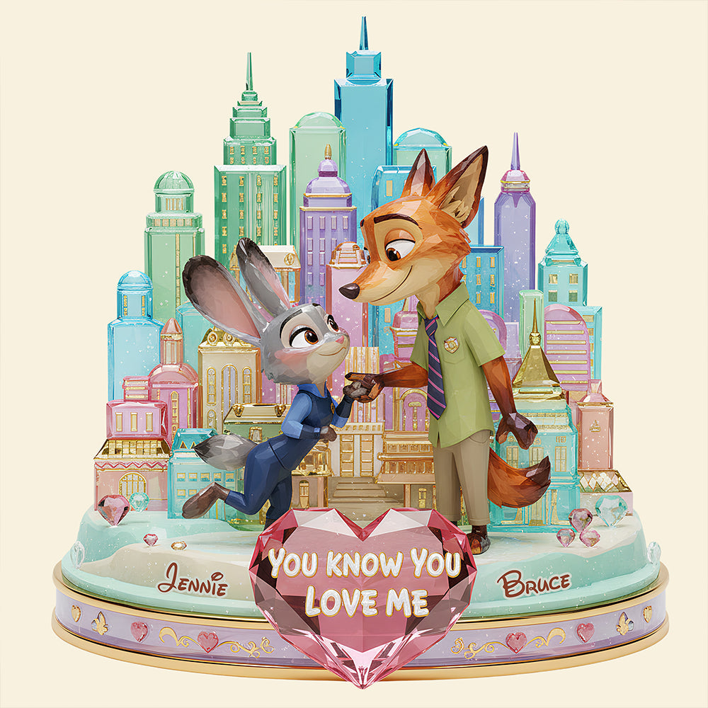 Romantic Couple Acrylic Plaque - Personalized Gifts For Couple