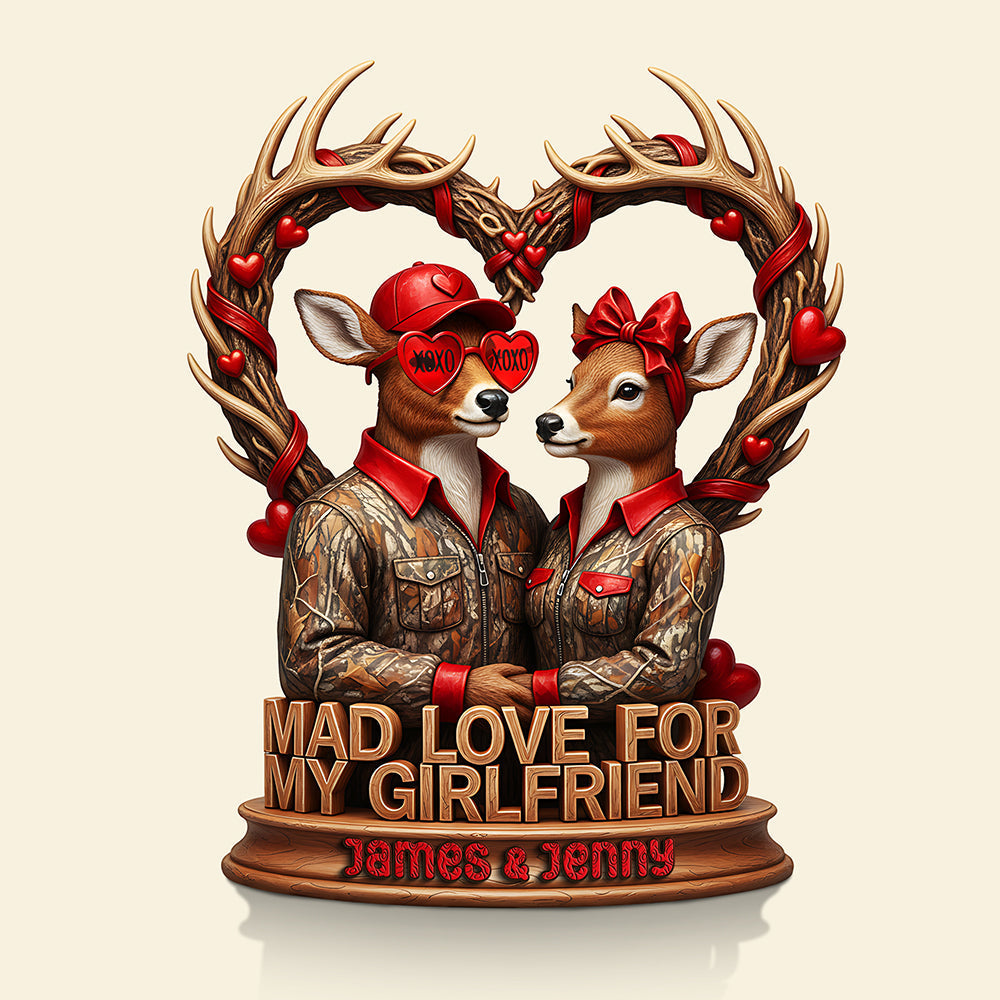Mad Love Acrylic Plaque Personalized Gifts For Hunting Couple
