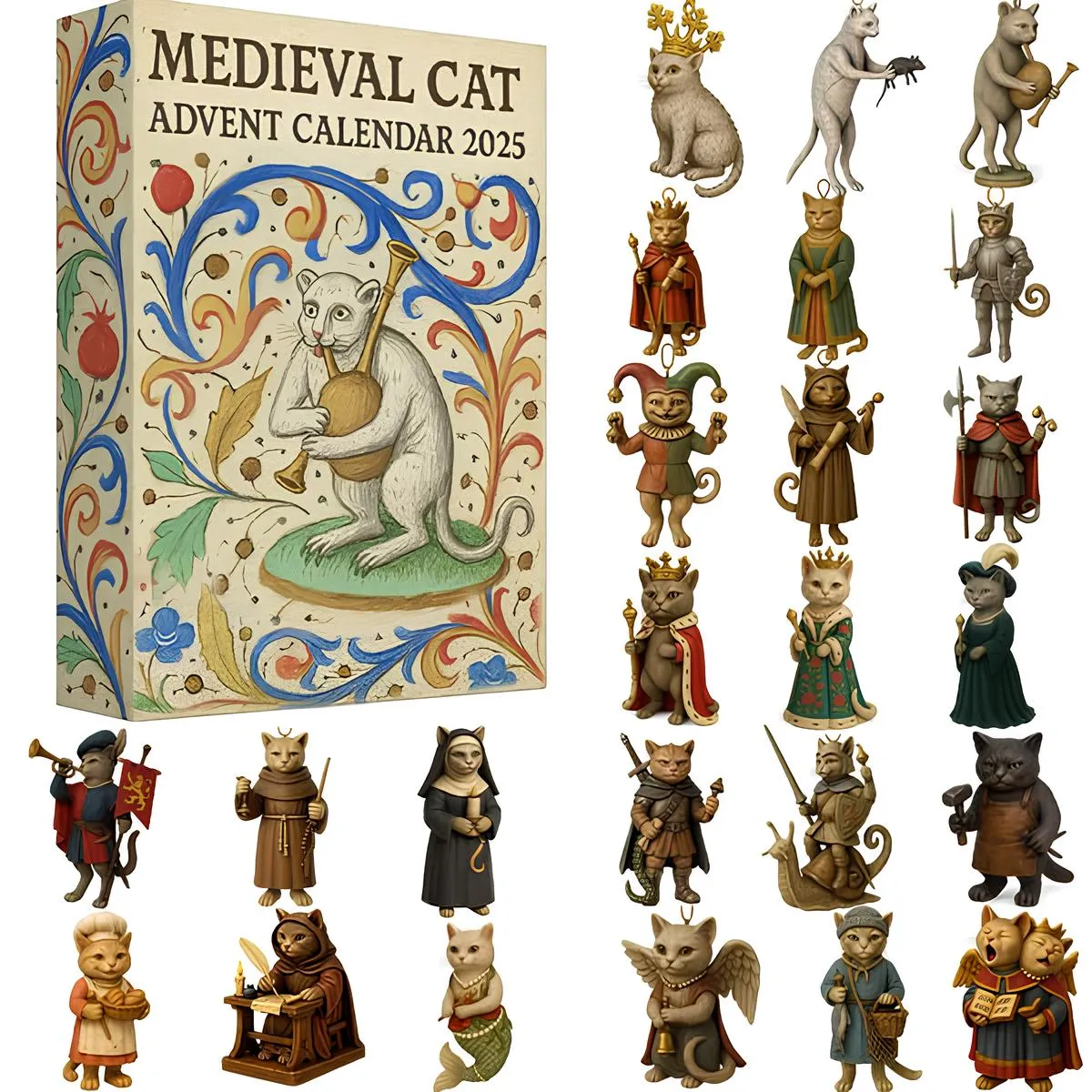 🔥Limited Edition, Only 100 Sets Left! - ✨Medieval Cat Advent Calendar 2025