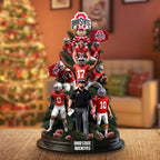 Ohio State Buckeyes Stacked Player Christmas Tree Acrylic Plaque