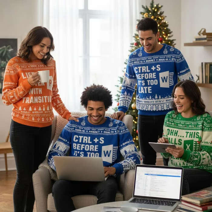 💻2025 Christmas Ugly Sweatshirt - For Data Experts & Office Heroes 🎯Perfect Fun Gift🎁