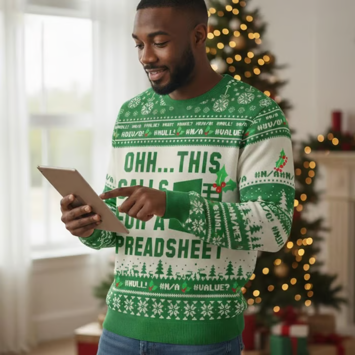 💻2025 Christmas Ugly Sweatshirt - For Data Experts & Office Heroes 🎯Perfect Fun Gift🎁