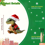 🎄🦖Dino-Themed Xmas Ornament Set