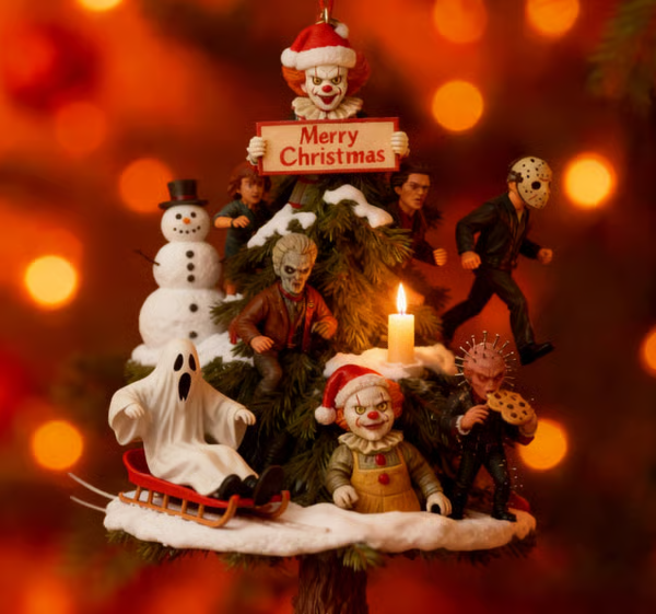 🔥LAST DAY 49% OFF-Classic Horror Movie Characters Christmas Tree Ornament👻