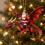 🔥LAST DAY 49% OFF - Santa’s Dragon Riders Ornament Collection