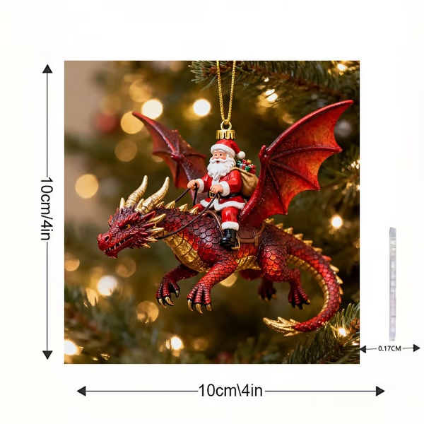 🔥LAST DAY 49% OFF - Santa’s Dragon Riders Ornament Collection