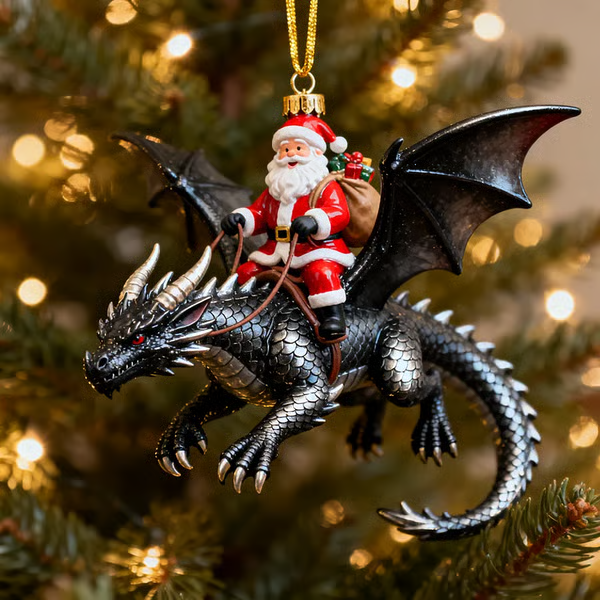 🔥LAST DAY 49% OFF - Santa’s Dragon Riders Ornament Collection