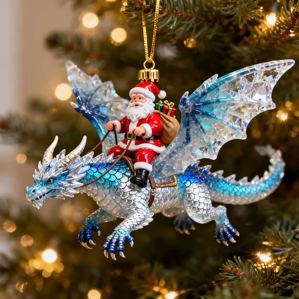 🔥LAST DAY 49% OFF - Santa’s Dragon Riders Ornament Collection