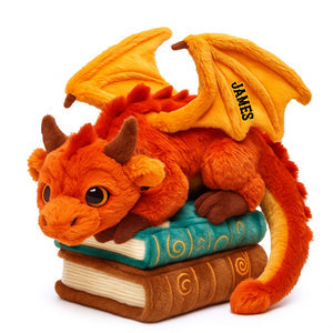 Dragon Book Custom Shaped Pillow Personalized Gifts For Book Lovers
