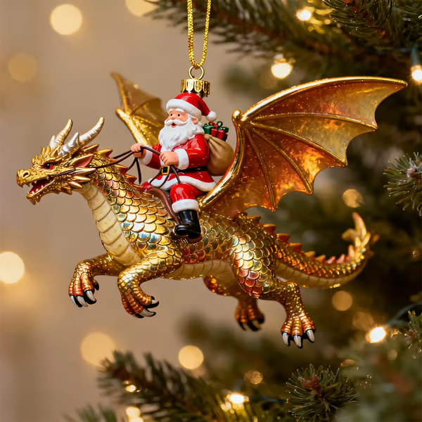 🔥LAST DAY 49% OFF - Santa’s Dragon Riders Ornament Collection