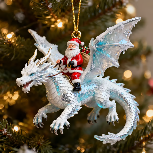 🔥LAST DAY 49% OFF - Santa’s Dragon Riders Ornament Collection