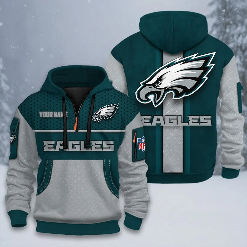 ALL NFL 3D Half-zip Hoodie
