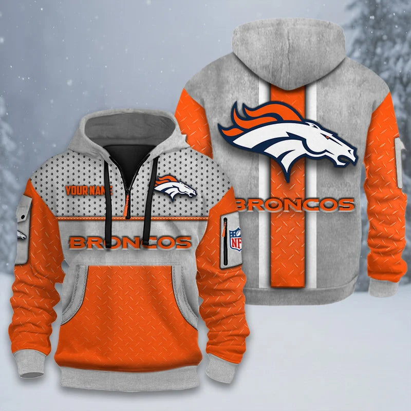 ALL NFL 3D Half-zip Hoodie