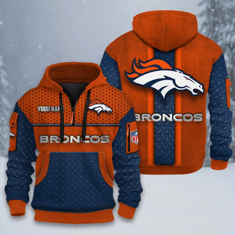 ALL NFL 3D Half-zip Hoodie
