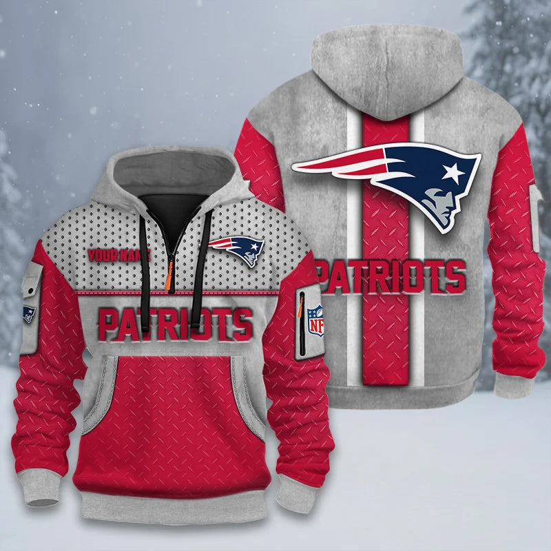 ALL NFL 3D Half-zip Hoodie