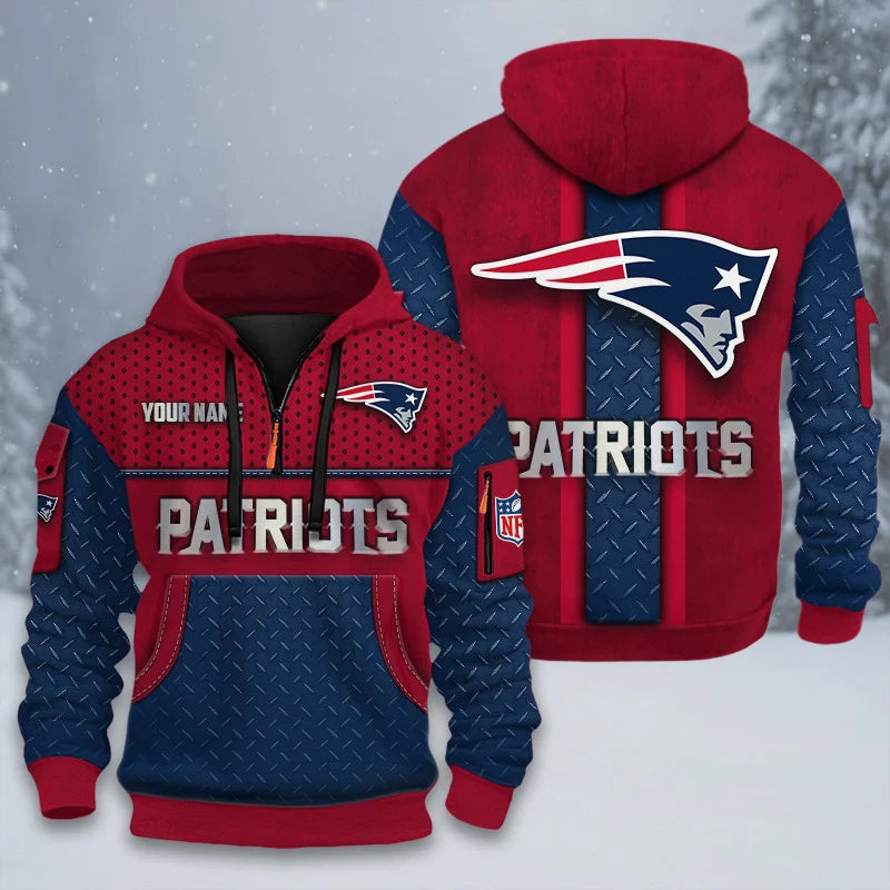 ALL NFL 3D Half-zip Hoodie