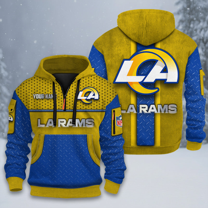ALL NFL 3D Half-zip Hoodie