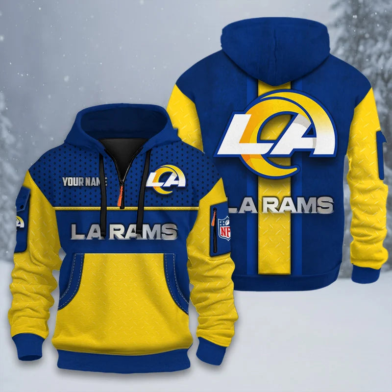 ALL NFL 3D Half-zip Hoodie