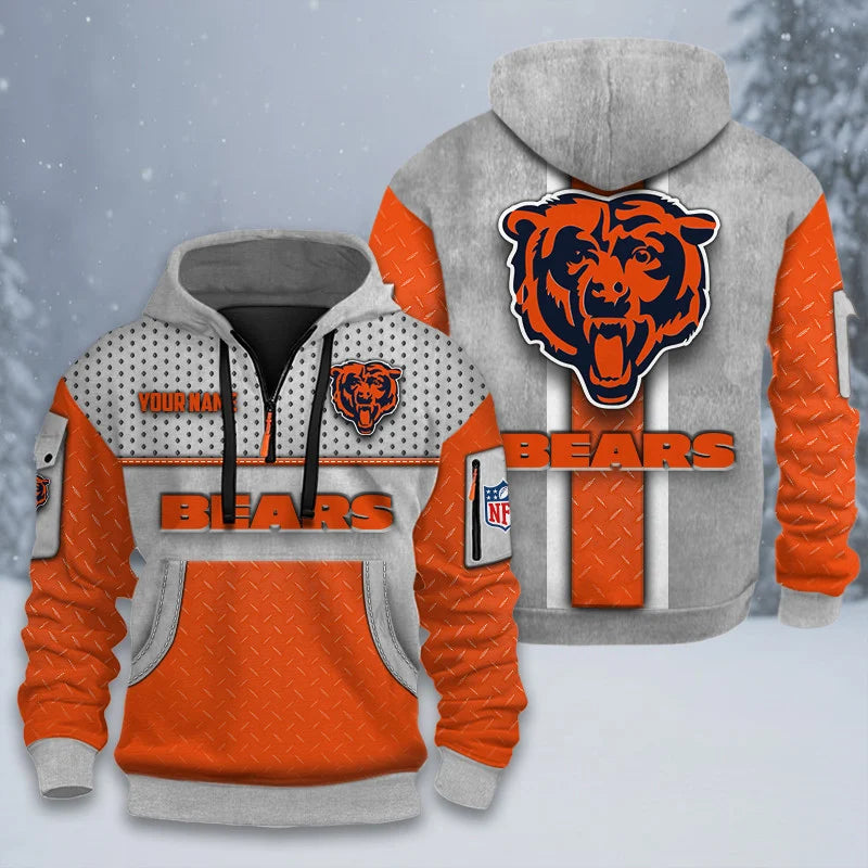 ALL NFL 3D Half-zip Hoodie