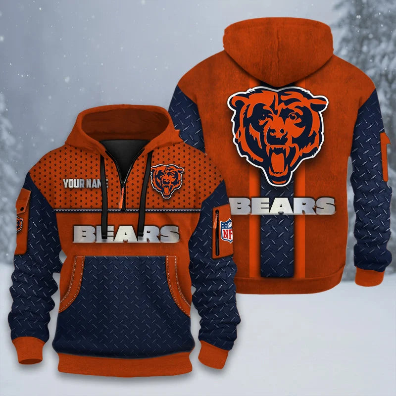 ALL NFL 3D Half-zip Hoodie