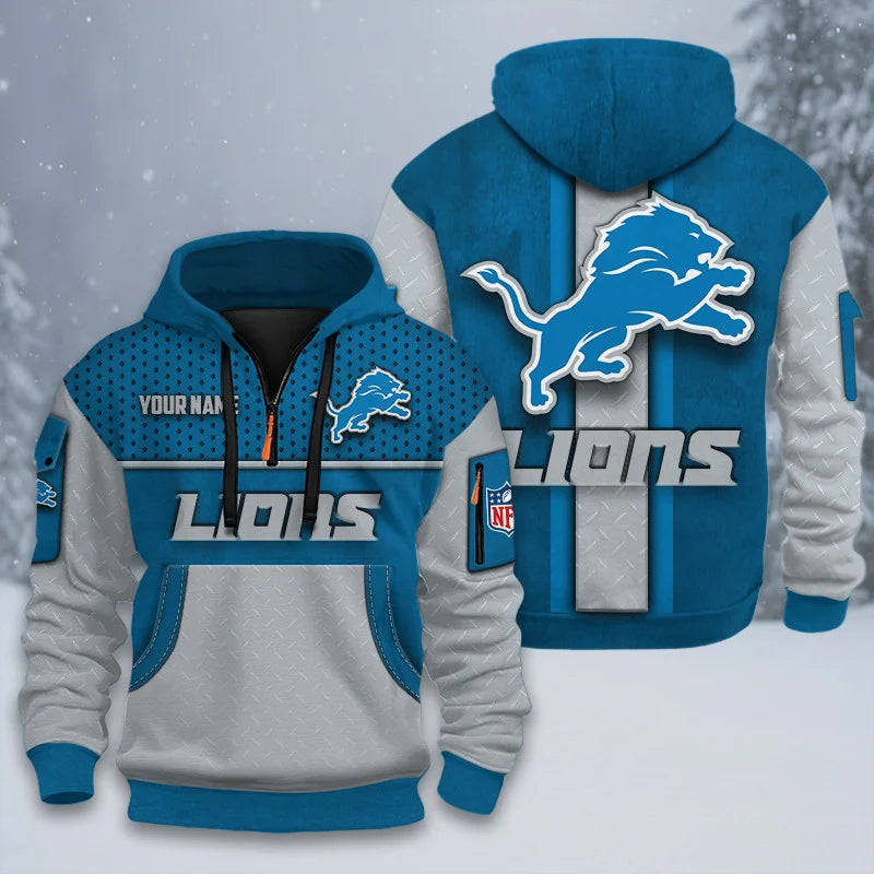 ALL NFL 3D Half-zip Hoodie