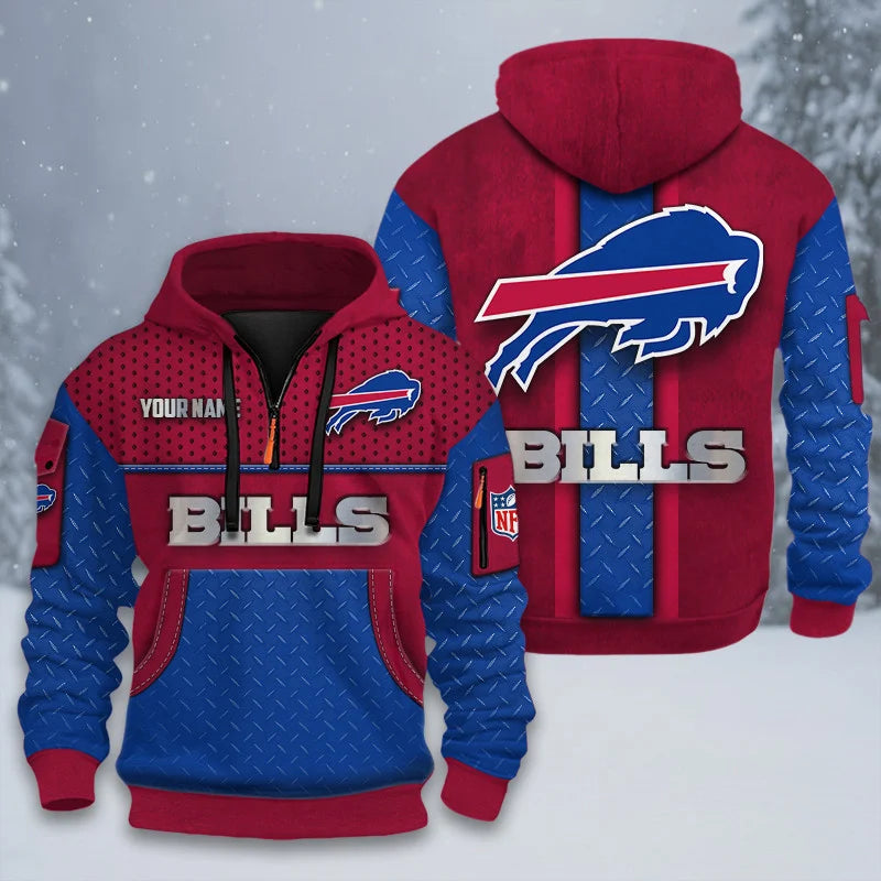 ALL NFL 3D Half-zip Hoodie