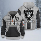 ALL NFL 3D Half-zip Hoodie