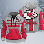 ALL NFL 3D Half-zip Hoodie