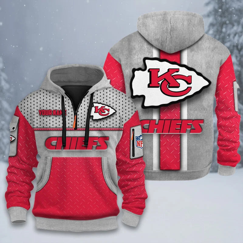 ALL NFL 3D Half-zip Hoodie