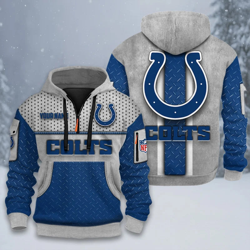 ALL NFL 3D Half-zip Hoodie