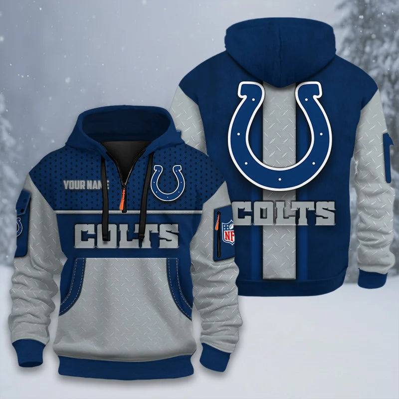 ALL NFL 3D Half-zip Hoodie