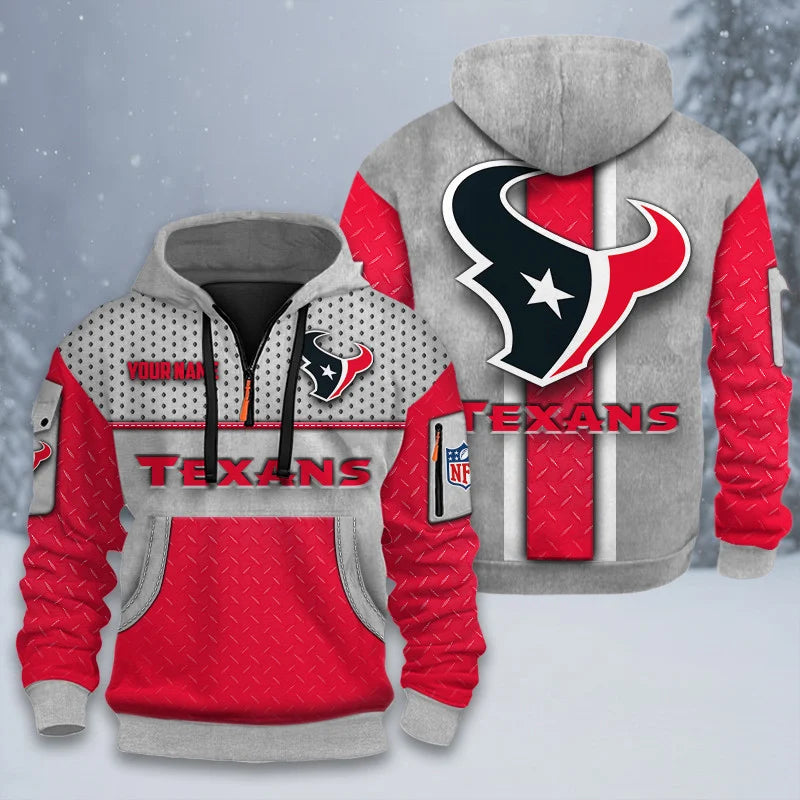 ALL NFL 3D Half-zip Hoodie