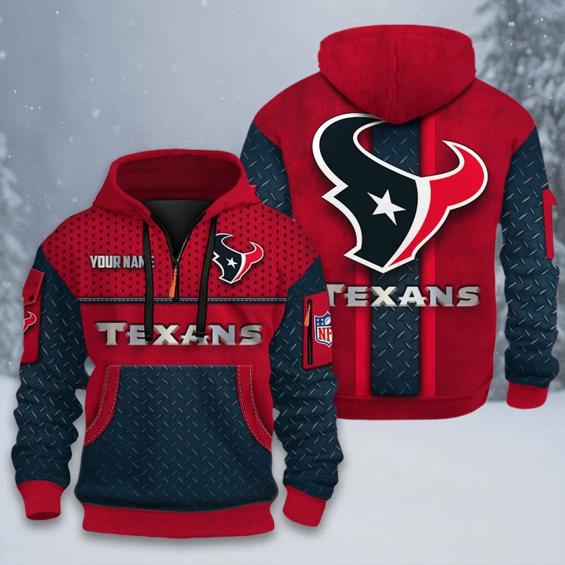 ALL NFL 3D Half-zip Hoodie