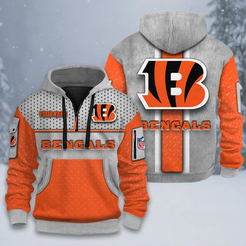 ALL NFL 3D Half-zip Hoodie