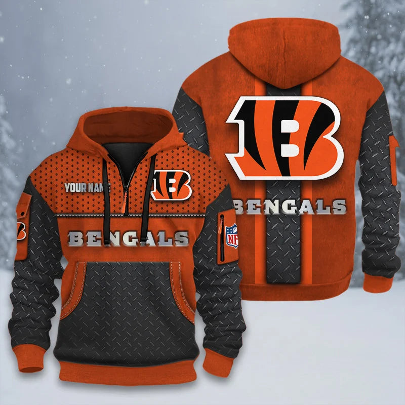 ALL NFL 3D Half-zip Hoodie