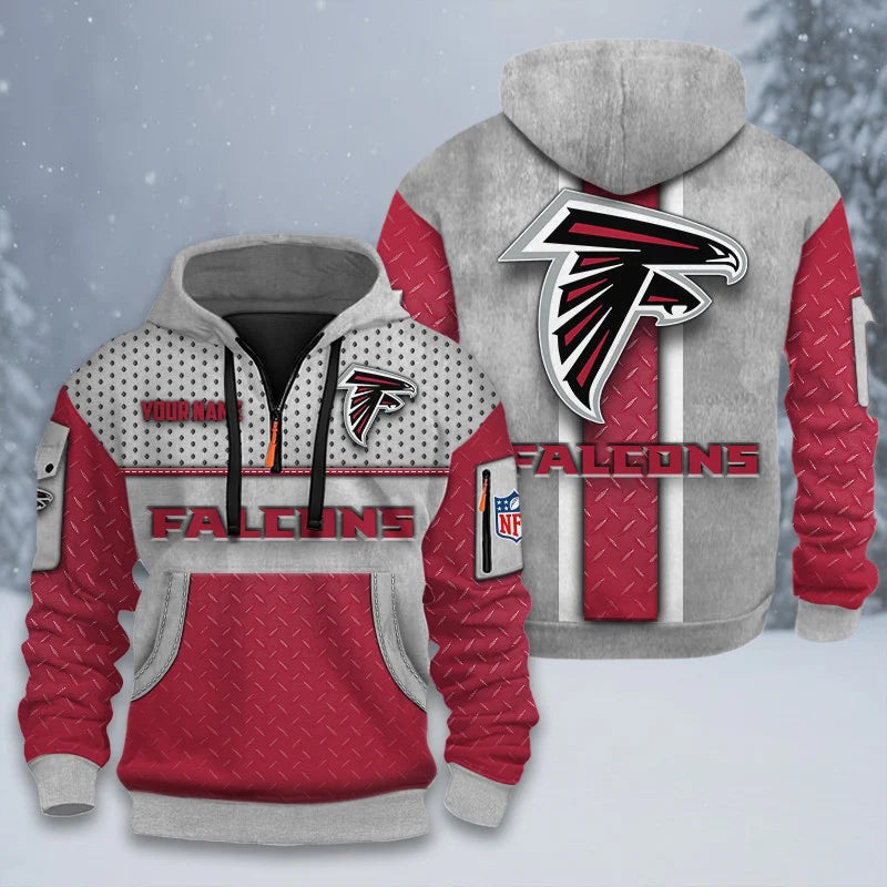 ALL NFL 3D Half-zip Hoodie