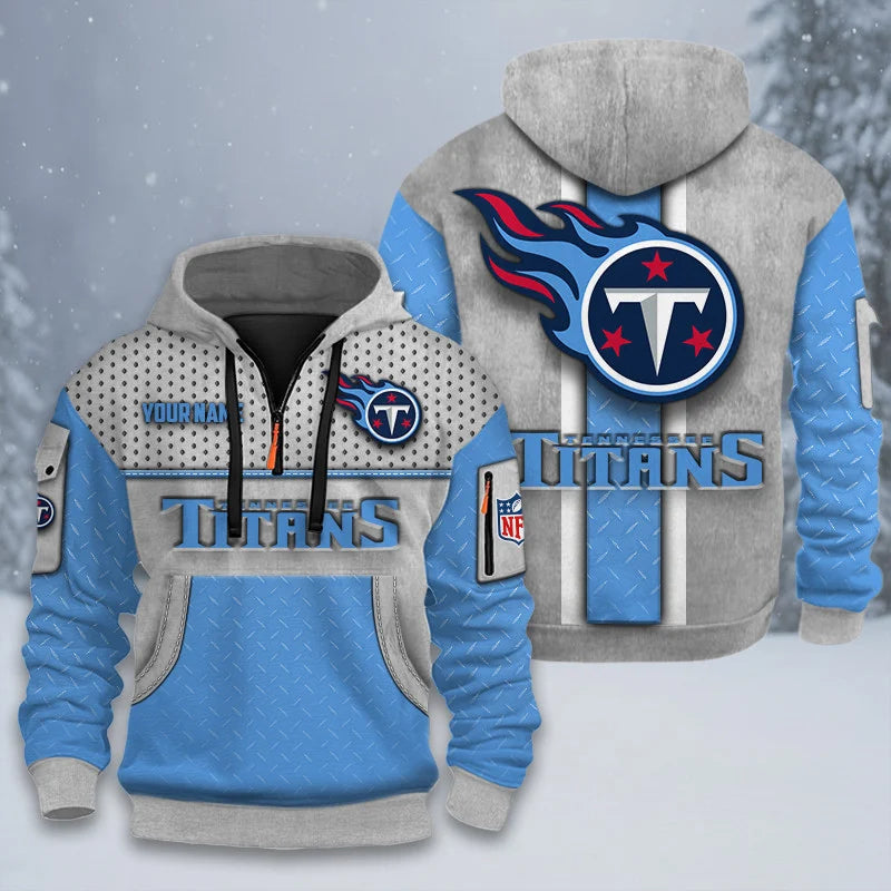 ALL NFL 3D Half-zip Hoodie