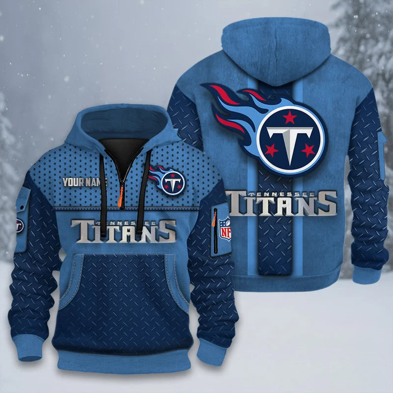 ALL NFL 3D Half-zip Hoodie