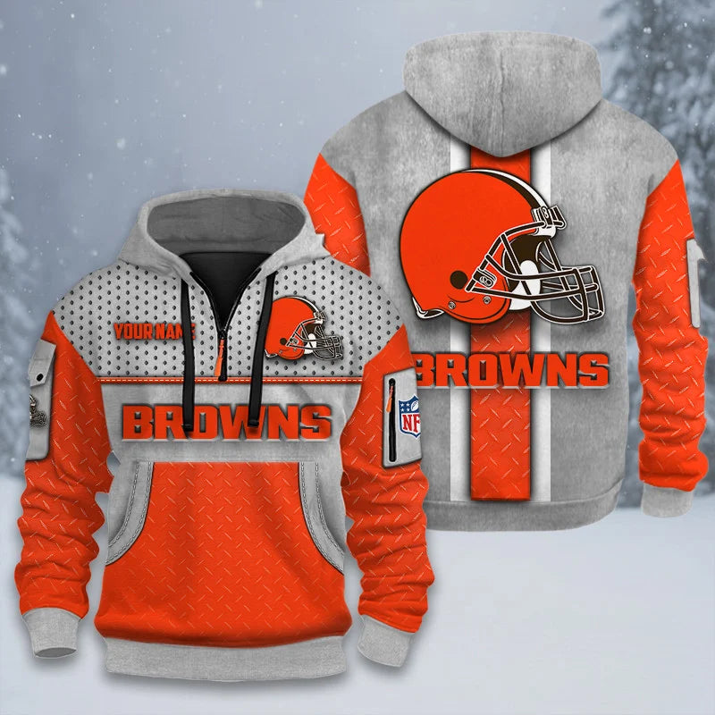ALL NFL 3D Half-zip Hoodie