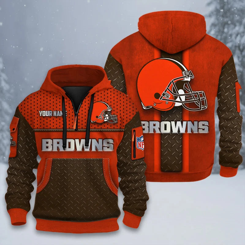 ALL NFL 3D Half-zip Hoodie