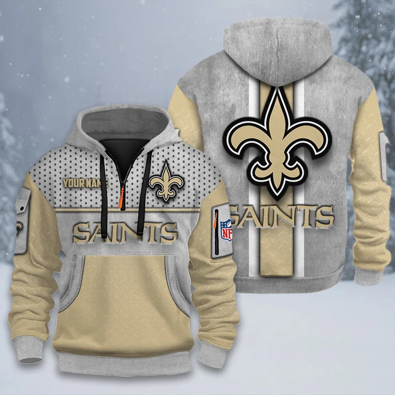 ALL NFL 3D Half-zip Hoodie