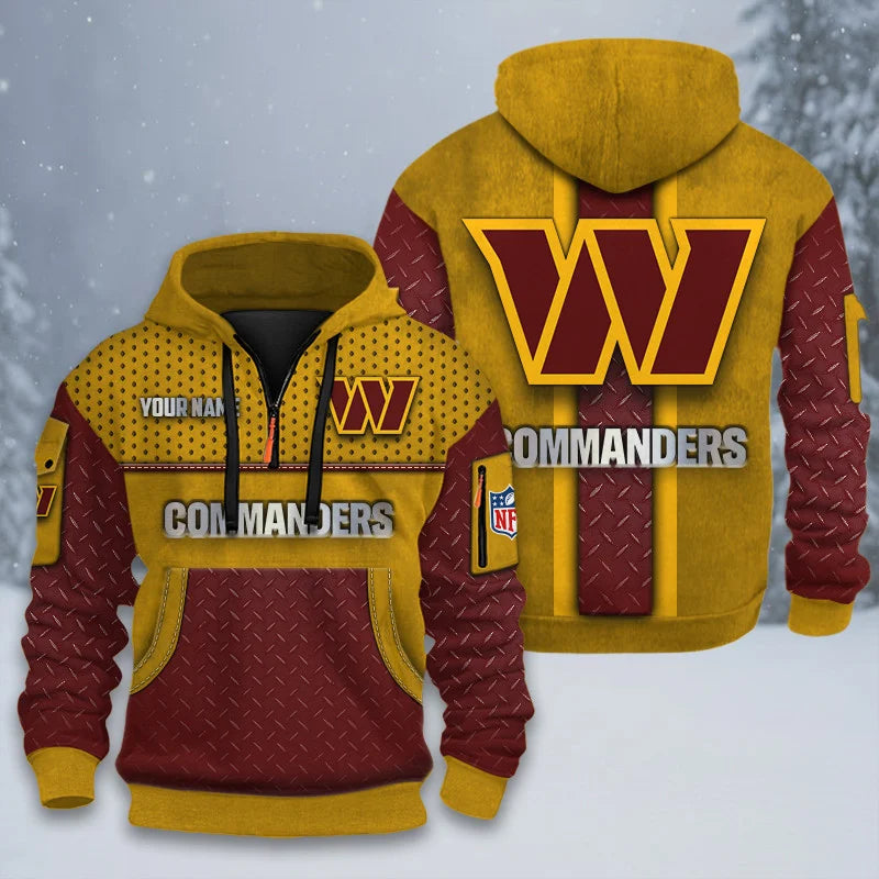 ALL NFL 3D Half-zip Hoodie