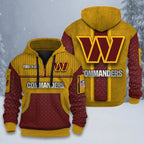 ALL NFL 3D Half-zip Hoodie