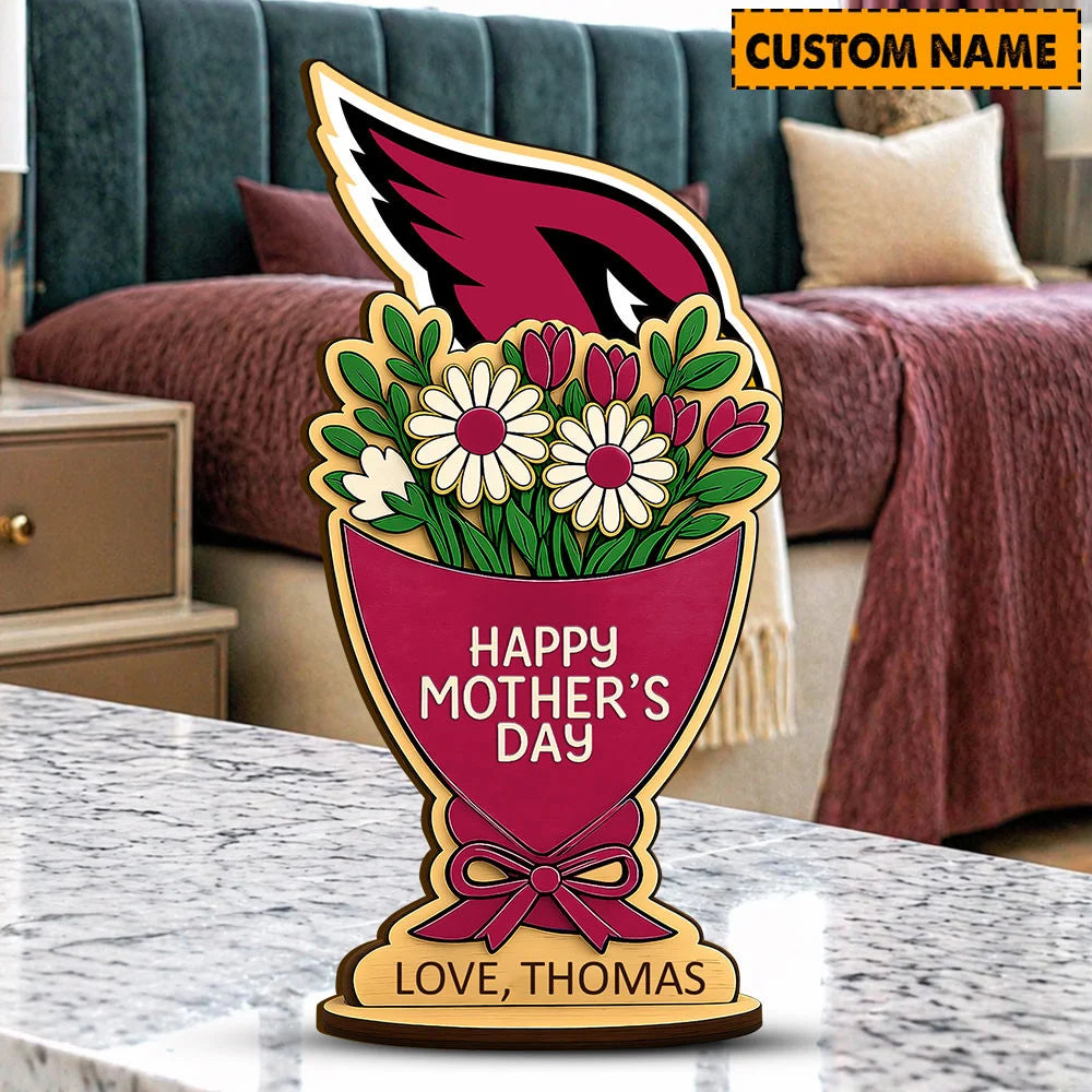 NFL Custom Any Name Happy Mother's Day Wooden Plaque Gifts For Fan - Limited Edition