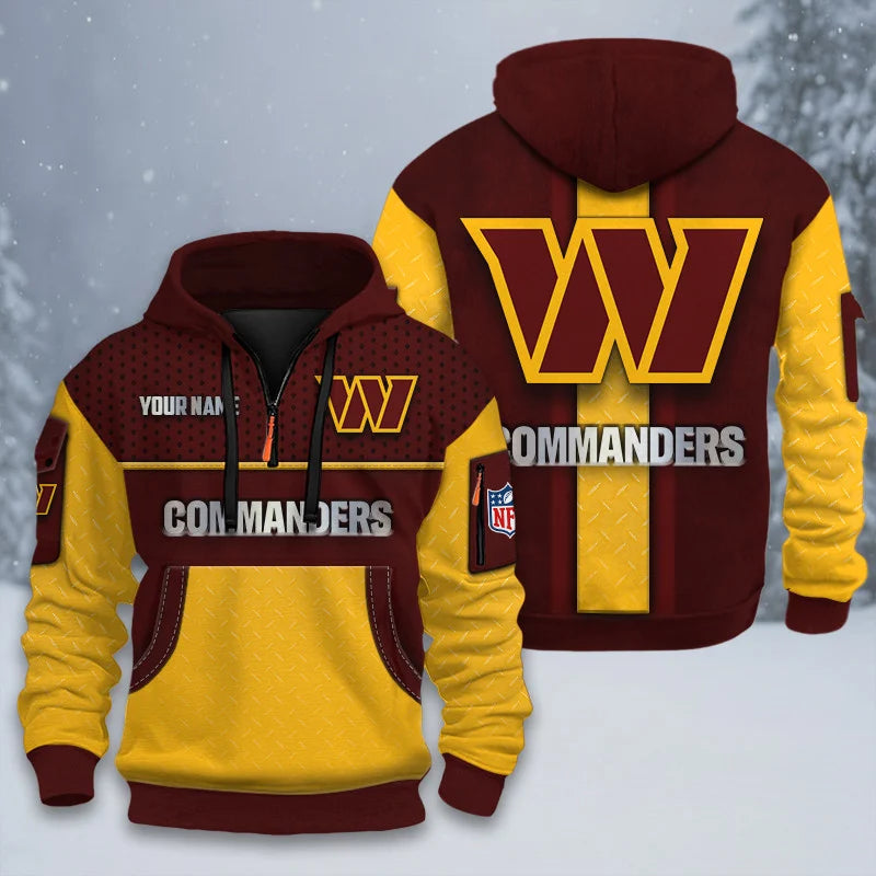 ALL NFL 3D Half-zip Hoodie