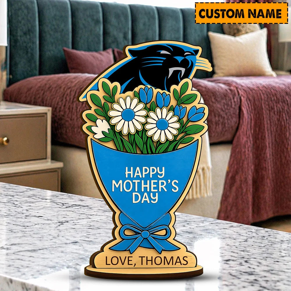 NFL Custom Any Name Happy Mother's Day Wooden Plaque Gifts For Fan - Limited Edition